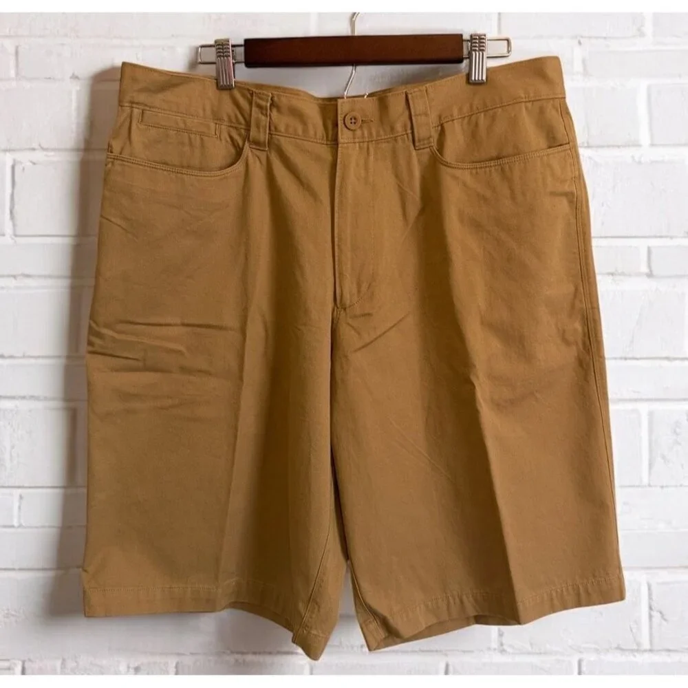 North Face Men’s Khaki Cotton Shorts 38 Hiking Tan Gorpcore NWOT